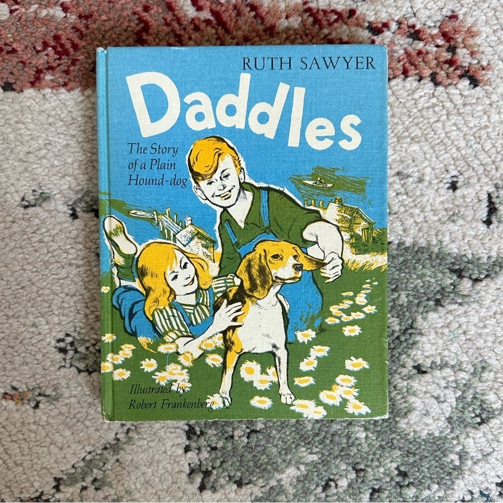 Vintage Children’s Book 1964 Daddles: The Story of a Plain Hound-Dog Ruth Sawyer